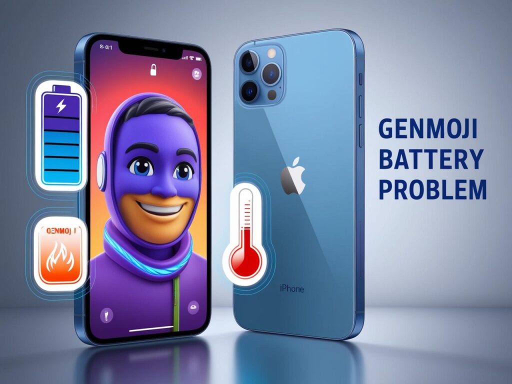 GenMoji feature causing overheating and battery drain on iPhone with iOS 18.2 update