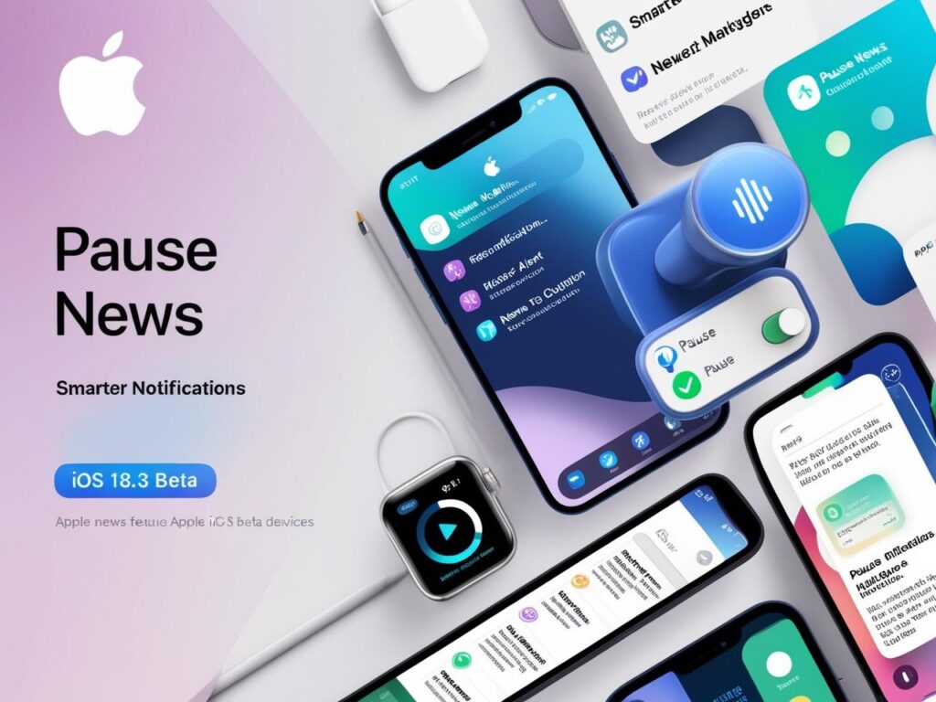 Key features of iOS 18.3 Beta: Pause News, Enhanced Summaries, and Customization.