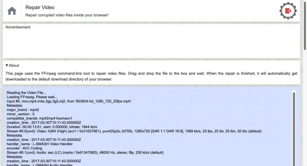 Video repair online free tool supporting MKV and FLV formats for fixing severe file corruption