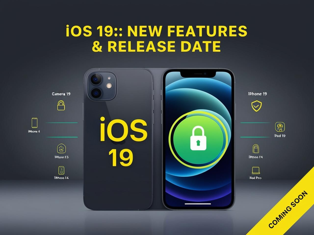 Thumbnail image showcasing iOS 19 release date, new features, and Nextgen iPhone compatibility with a sleek modern design.